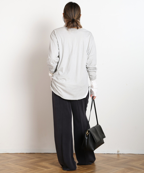 GOOD ROCK SPEED(グッドロックスピード)の「【GOOD ROCK SPEED / グッドロックスピード】別注LONG SLEEVE PACK T(Tシャツ/カットソー・レディース・チャコールグレー/ベージュ系その他・FREE)」の14枚目の写真