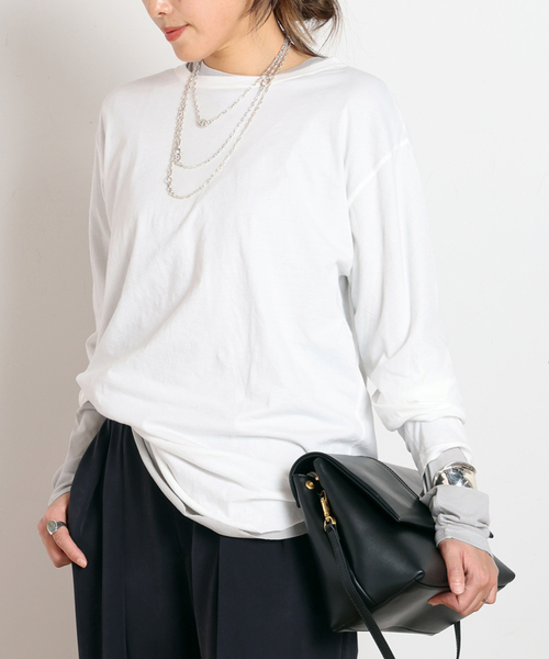 GOOD ROCK SPEED(グッドロックスピード)の「【GOOD ROCK SPEED / グッドロックスピード】別注LONG SLEEVE PACK T(Tシャツ/カットソー・レディース・チャコールグレー/ベージュ系その他・FREE)」の15枚目の写真