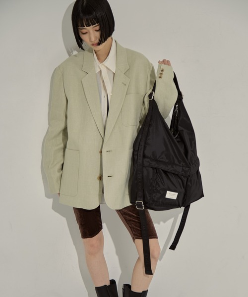 beautiful people（ビューティフルピープル）の「【beautiful people/ビューティフルピープル】《STUDIOUS別注》《新型》3WAYナイロンショルダーバッグ（ショルダーバッグ・レディース・ブラック・FREE）」の13枚目の写真