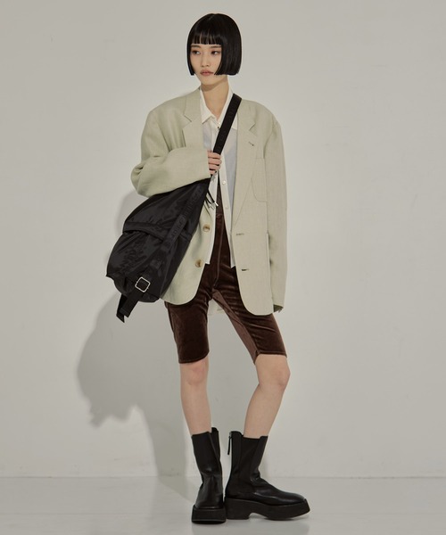 beautiful people（ビューティフルピープル）の「【beautiful people/ビューティフルピープル】《STUDIOUS別注》《新型》3WAYナイロンショルダーバッグ（ショルダーバッグ・レディース・ブラック・FREE）」の4枚目の写真