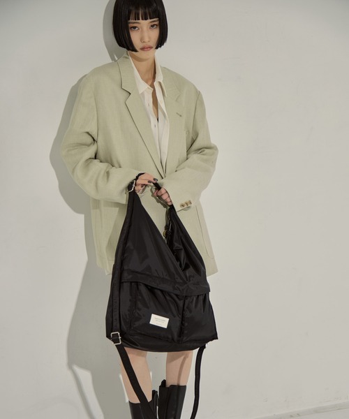 beautiful people（ビューティフルピープル）の「【beautiful people/ビューティフルピープル】《STUDIOUS別注》《新型》3WAYナイロンショルダーバッグ（ショルダーバッグ・レディース・ブラック・FREE）」の10枚目の写真