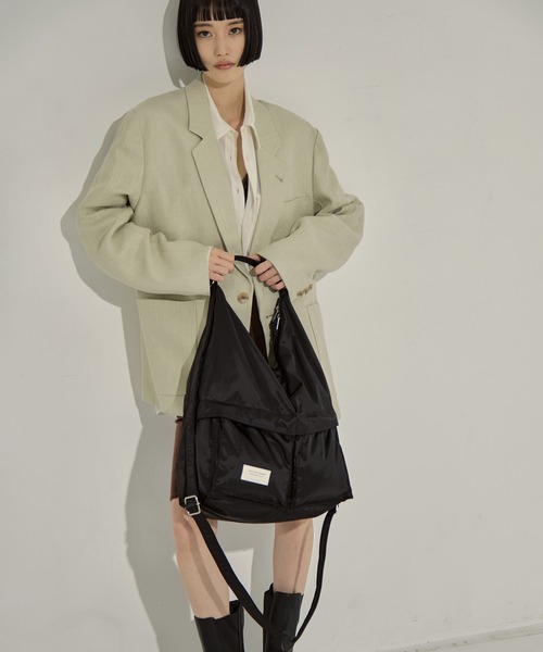 beautiful people（ビューティフルピープル）の「【beautiful people/ビューティフルピープル】《STUDIOUS別注》《新型》3WAYナイロンショルダーバッグ（ショルダーバッグ・レディース・ブラック・FREE）」の11枚目の写真