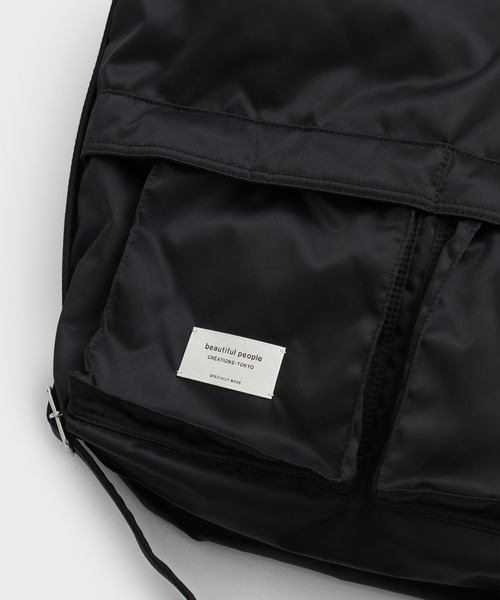 beautiful people（ビューティフルピープル）の「【beautiful people/ビューティフルピープル】《STUDIOUS別注》《新型》3WAYナイロンショルダーバッグ（ショルダーバッグ・レディース・ブラック・FREE）」の16枚目の写真