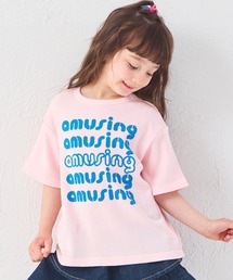 pairmanon | 【さらっとワッフル】ユニセックス 配色ロゴ 半袖Tシャツ(Tシャツ/カットソー)