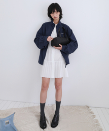 LEVAR（レバー）の「Pleated Shirts Dress  - Off White（ワンピース）」