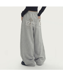 GRAVER（グレーバー）の「[ユニセックス]DONTCRYトレーニングワイドパンツ_2カラー（スウェットパンツ）」
