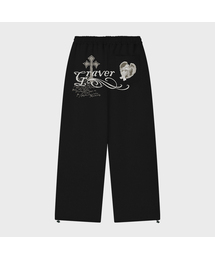 GRAVER（グレーバー）の「[ユニセックス]DONTCRYトレーニングワイドパンツ_2カラー（スウェットパンツ）」