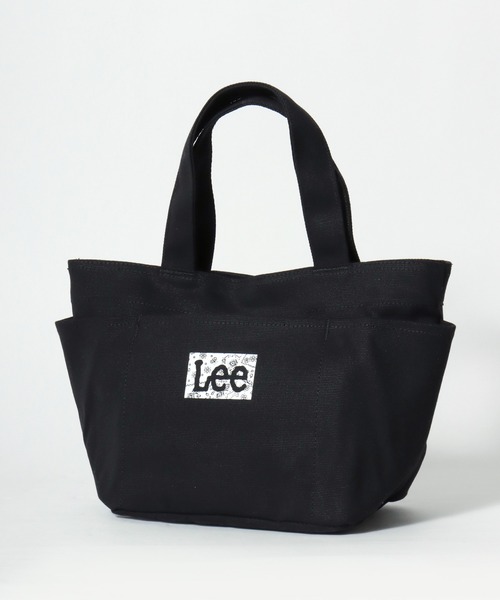 Lee（リー）の「2026SS Lee/リー  バンダナ柄 ミニキャンバス ロゴトートバック ランチバック（トートバッグ・レディース・ブラック/オフホワイト・FREE）」の3枚目の写真