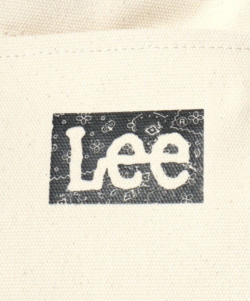 Lee（リー）の「2026SS Lee/リー  バンダナ柄 ミニキャンバス ロゴトートバック ランチバック（トートバッグ・レディース・ブラック/オフホワイト・FREE）」の12枚目の写真