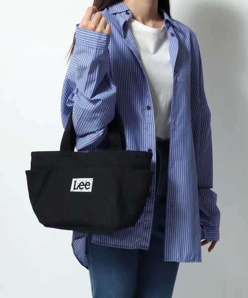 Lee（リー）の「2026SS Lee/リー  バンダナ柄 ミニキャンバス ロゴトートバック ランチバック（トートバッグ・レディース・ブラック/オフホワイト・FREE）」の17枚目の写真