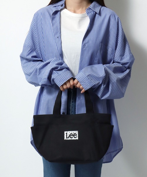 Lee（リー）の「2026SS Lee/リー  バンダナ柄 ミニキャンバス ロゴトートバック ランチバック（トートバッグ・レディース・ブラック/オフホワイト・FREE）」の18枚目の写真