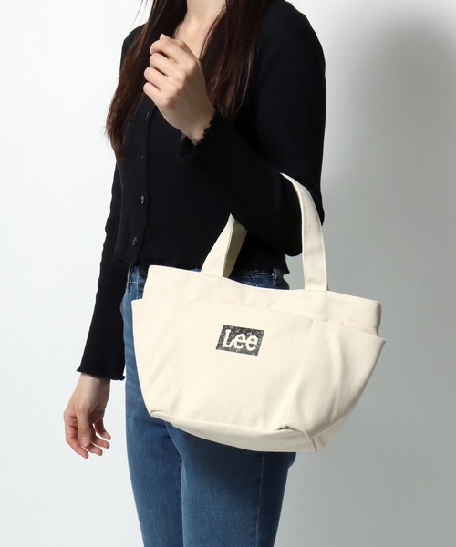 Lee（リー）の「2026SS Lee/リー  バンダナ柄 ミニキャンバス ロゴトートバック ランチバック（トートバッグ・レディース・ブラック/オフホワイト・FREE）」の15枚目の写真