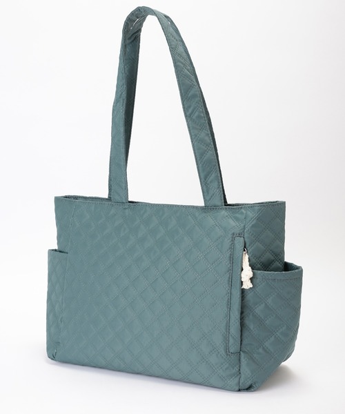Lace Ladies(レースレディース)の「キルティング サイドポケット トート型 ショルダー バッグ(トートバッグ・レディース・ブルー/ブラック/ベージュ/ホワイト・FREE)」の21枚目の写真