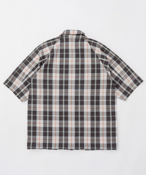 KAVU(カブー)の「KAVU/カブー Check NW Jacket/チェックノースウエストジャケット(シャツ/ブラウス・メンズ・グレー/グリーン・LARGE/MEDIUM)」の3枚目の写真