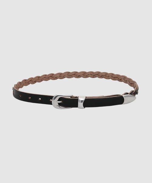 Our Legacy(アワーレガシー)の「OUR LEGACY 2 CM BRAIDED BELT(ベルト・メンズ・ブラック・70)」の1枚目の写真