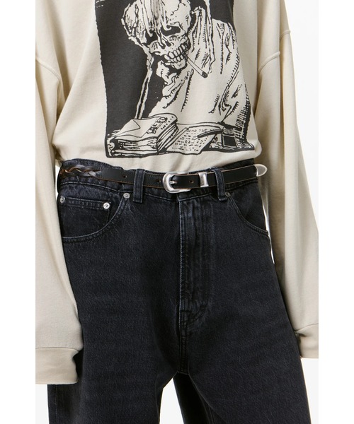 Our Legacy(アワーレガシー)の「OUR LEGACY 2 CM BRAIDED BELT(ベルト・メンズ・ブラック・70)」の5枚目の写真