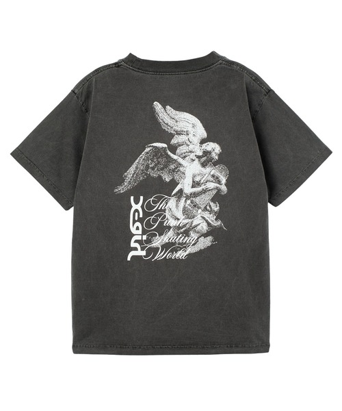 X-girl(エックスガール)の「FADED SKATE ANGEL S/S TEE(Tシャツ/カットソー・レディース・ブラック/ブラウン・S/M/L)」の2枚目の写真