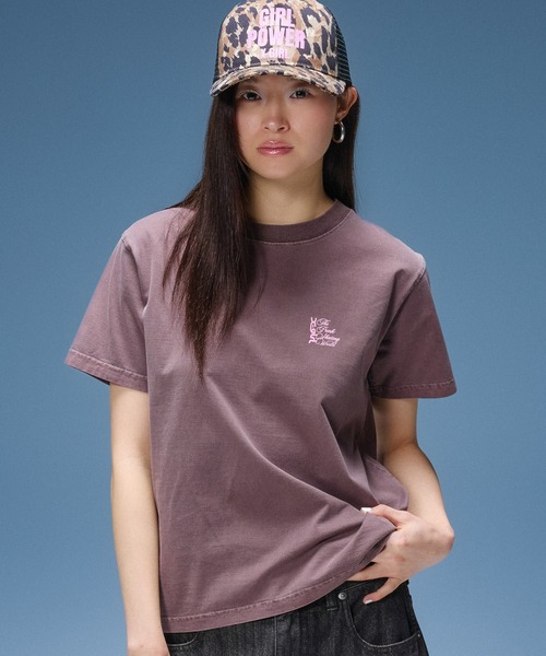 X-girl(エックスガール)の「FADED SKATE ANGEL S/S TEE(Tシャツ/カットソー・レディース・ブラック/ブラウン・S/M/L)」の3枚目の写真