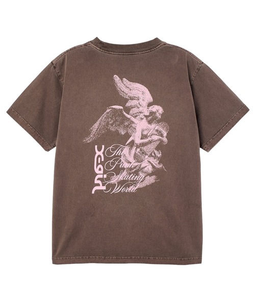X-girl(エックスガール)の「FADED SKATE ANGEL S/S TEE(Tシャツ/カットソー・レディース・ブラック/ブラウン・S/M/L)」の7枚目の写真