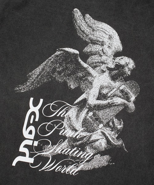 X-girl(エックスガール)の「FADED SKATE ANGEL S/S TEE(Tシャツ/カットソー・レディース・ブラック/ブラウン・S/M/L)」の12枚目の写真
