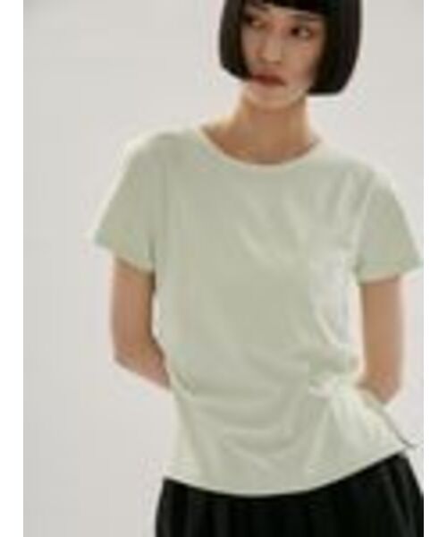 emmi(エミ)の「バックデザインTシャツ/UVカット(Tシャツ/カットソー・レディース・ホワイト/ミント/ブラック・F)」の16枚目の写真