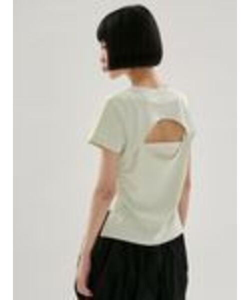 emmi(エミ)の「バックデザインTシャツ/UVカット(Tシャツ/カットソー・レディース・ホワイト/ミント/ブラック・F)」の17枚目の写真