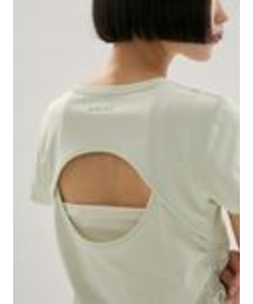 emmi(エミ)の「バックデザインTシャツ/UVカット(Tシャツ/カットソー・レディース・ホワイト/ミント/ブラック・F)」の21枚目の写真