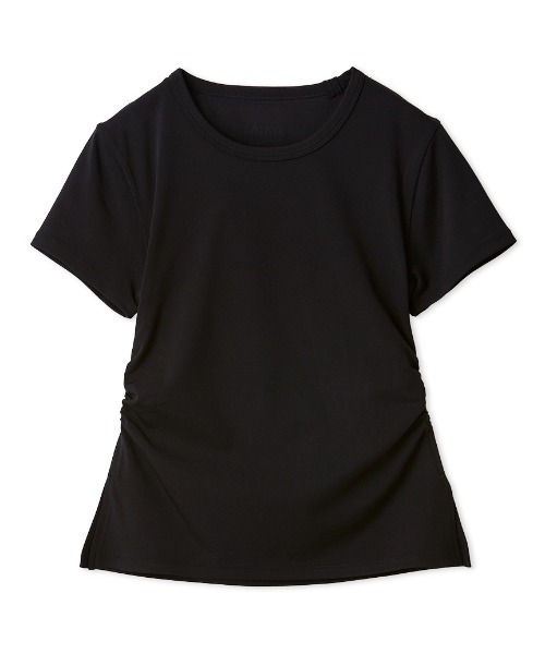 emmi(エミ)の「バックデザインTシャツ/UVカット(Tシャツ/カットソー・レディース・ホワイト/ミント/ブラック・F)」の2枚目の写真