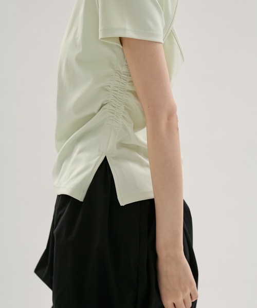 emmi(エミ)の「バックデザインTシャツ/UVカット(Tシャツ/カットソー・レディース・ホワイト/ミント/ブラック・F)」の6枚目の写真
