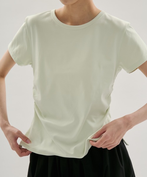 emmi(エミ)の「バックデザインTシャツ/UVカット(Tシャツ/カットソー・レディース・ホワイト/ミント/ブラック・F)」の9枚目の写真