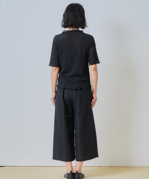 WHYTO.(ホワイト)の「「WHYTO. / ホワイト」ジャカードタックトラウザー(その他パンツ・レディース・ブラック/グレイッシュベージュ/ネイビー・36/38)」の11枚目の写真