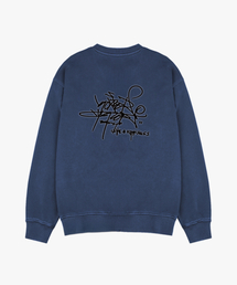 GEECOON（ジークーン）の「タイガーJK ブラーフィグメントダイングスウェットシャツ GJK258-113 ブルー（スウェット）」