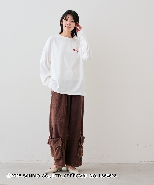 MEDE19F(メデジュウキュウ)の「MEDE19F HELLO KITTY 背中にシルエットが浮かぶプリントTシャツ(Tシャツ/カットソー・レディース・ブラック系その他/ホワイト系その他・L/M)」の15枚目の写真