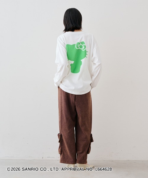 MEDE19F(メデジュウキュウ)の「MEDE19F HELLO KITTY 背中にシルエットが浮かぶプリントTシャツ(Tシャツ/カットソー・レディース・ブラック系その他/ホワイト系その他・L/M)」の17枚目の写真