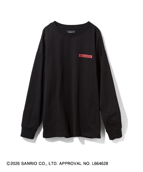 MEDE19F(メデジュウキュウ)の「MEDE19F HELLO KITTY 背中にシルエットが浮かぶプリントTシャツ(Tシャツ/カットソー・レディース・ブラック系その他/ホワイト系その他・L/M)」の11枚目の写真