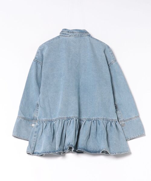 M y u(ミュー)の「FRILL OVER DENIM SHIRT(シャツ/ブラウス・レディース・ブルー・FREE)」の8枚目の写真
