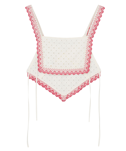 CURRENTAGE(カレンテージ)の「【CURRENTAGE/カレンテージ】Embroidery Layared Blouse(シャツ/ブラウス・レディース・ブラウン/ホワイト・FREE)」の3枚目の写真