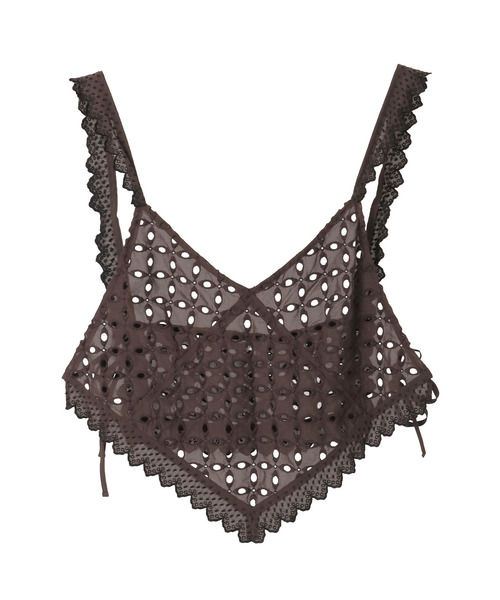 CURRENTAGE(カレンテージ)の「【CURRENTAGE/カレンテージ】Embroidery Layared Blouse(シャツ/ブラウス・レディース・ブラウン/ホワイト・FREE)」の9枚目の写真