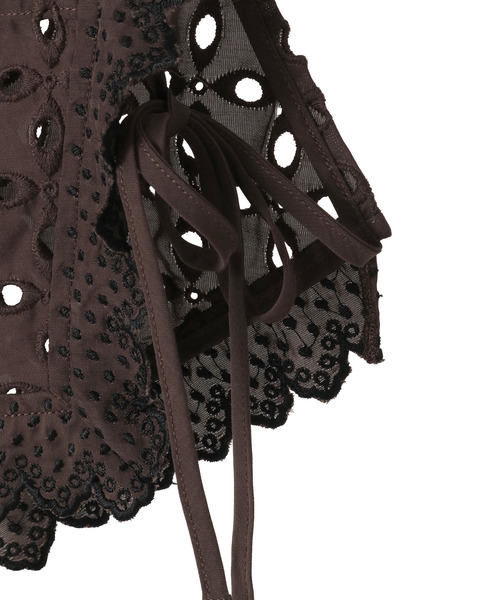 CURRENTAGE(カレンテージ)の「【CURRENTAGE/カレンテージ】Embroidery Layared Blouse(シャツ/ブラウス・レディース・ブラウン/ホワイト・FREE)」の13枚目の写真
