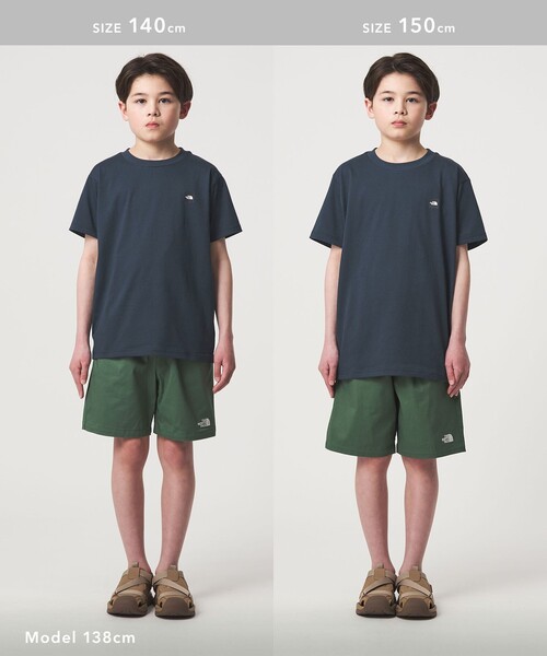 THE NORTH FACE(ザノースフェイス)の「【WEB限定】<THE NORTH FACE>スモールボックス ロゴTシャツ 130cm-160cm(Tシャツ/カットソー・キッズ・ライム/ホワイト/ネイビー・150cm/140cm/130cm/160cm)」の6枚目の写真