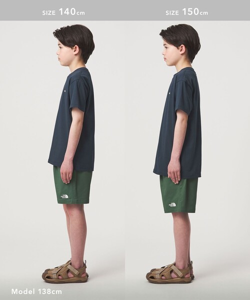 THE NORTH FACE(ザノースフェイス)の「【WEB限定】<THE NORTH FACE>スモールボックス ロゴTシャツ 130cm-160cm(Tシャツ/カットソー・キッズ・ライム/ホワイト/ネイビー・150cm/140cm/130cm/160cm)」の7枚目の写真