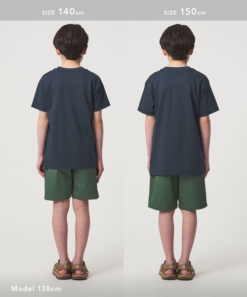THE NORTH FACE(ザノースフェイス)の「【WEB限定】<THE NORTH FACE>スモールボックス ロゴTシャツ 130cm-160cm(Tシャツ/カットソー・キッズ・ライム/ホワイト/ネイビー・150cm/140cm/130cm/160cm)」の8枚目の写真