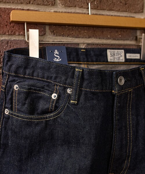 SHIPS（シップス）の「SHIPS: AUTHENTIC リラックス デニム 5ポケット ワンウォッシュ（デニムパンツ・メンズ・ネイビー・SMALL/MEDIUM/LARGE/X-LARGE）」の3枚目の写真