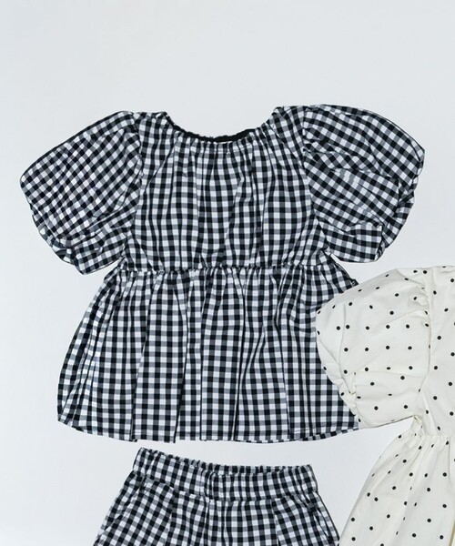 BRANSHES（ブランシェス）の「【b.+A/セットアップ対応可】金子綾/バルーン袖ブラウス（シャツ/ブラウス・キッズ・カラフル/その他1・150/140/120/130/90/110/100）」の3枚目の写真