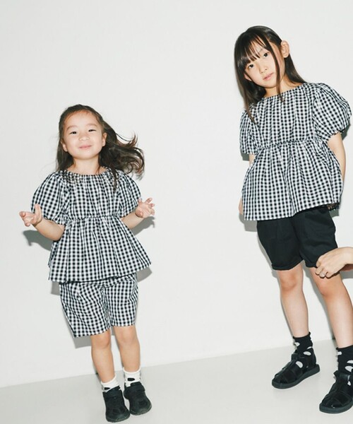 BRANSHES（ブランシェス）の「【b.+A/セットアップ対応可】金子綾/バルーン袖ブラウス（シャツ/ブラウス・キッズ・カラフル/その他1・150/140/120/130/90/110/100）」の4枚目の写真