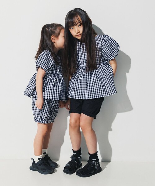 BRANSHES（ブランシェス）の「【b.+A/セットアップ対応可】金子綾/バルーン袖ブラウス（シャツ/ブラウス・キッズ・カラフル/その他1・150/140/120/130/90/110/100）」の5枚目の写真