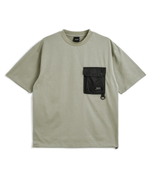 TAION(タイオン)の「【TAION(タイオン)】〈ユニセックス〉ノンダウン マウンテン フラップポケット Tシャツ(Tシャツ/カットソー・メンズ・ダークグリーン/マスタード/ブラック系その他7/ホワイト/ダークネイビー/その他6/ダークオリーブ/ダークパープル/カーキ・M/S/XL/L/2XL)」の4枚目の写真