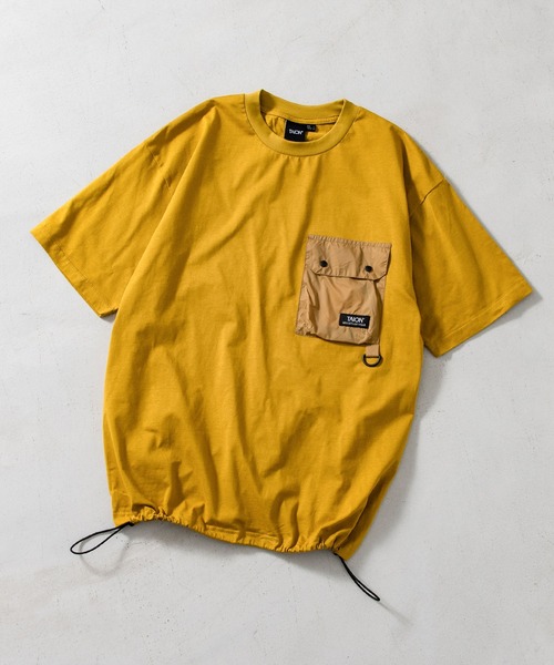 TAION(タイオン)の「【TAION(タイオン)】〈ユニセックス〉ノンダウン マウンテン フラップポケット Tシャツ(Tシャツ/カットソー・メンズ・ダークグリーン/マスタード/ブラック系その他7/ホワイト/ダークネイビー/その他6/ダークオリーブ/ダークパープル/カーキ・M/S/XL/L/2XL)」の8枚目の写真