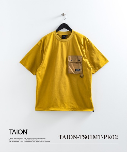 TAION(タイオン)の「【TAION(タイオン)】〈ユニセックス〉ノンダウン マウンテン フラップポケット Tシャツ(Tシャツ/カットソー・メンズ・ダークグリーン/マスタード/ブラック系その他7/ホワイト/ダークネイビー/その他6/ダークオリーブ/ダークパープル/カーキ・M/S/XL/L/2XL)」の13枚目の写真