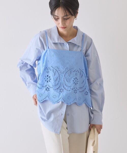 AMERICAN HOLIC（アメリカンホリック）の「レースビスチェ（ベスト・レディース・ブルー/オフホワイト/ブラック・L/M）」の15枚目の写真